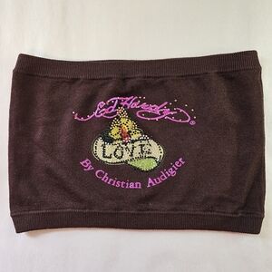 Vintage Ed Hardy Women's Cropped Tops Colorful Design